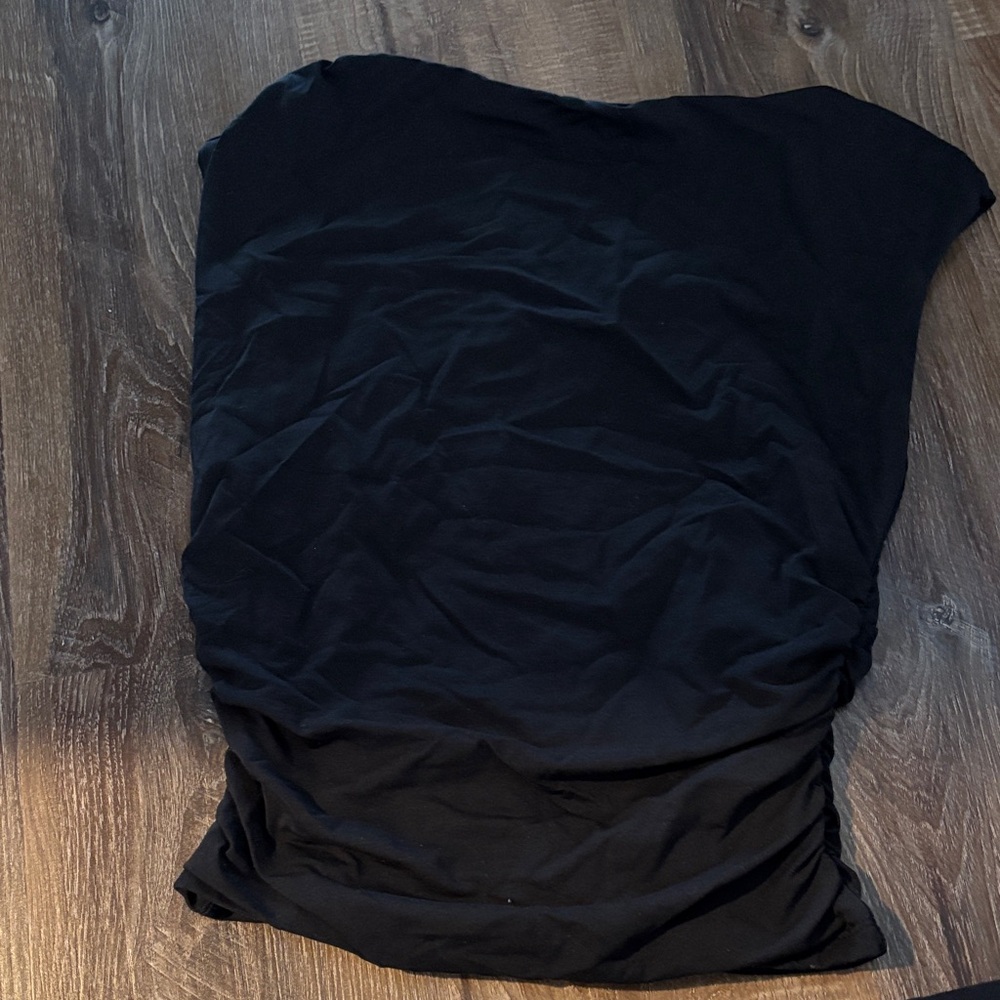 Abercrombie Black ruched tank